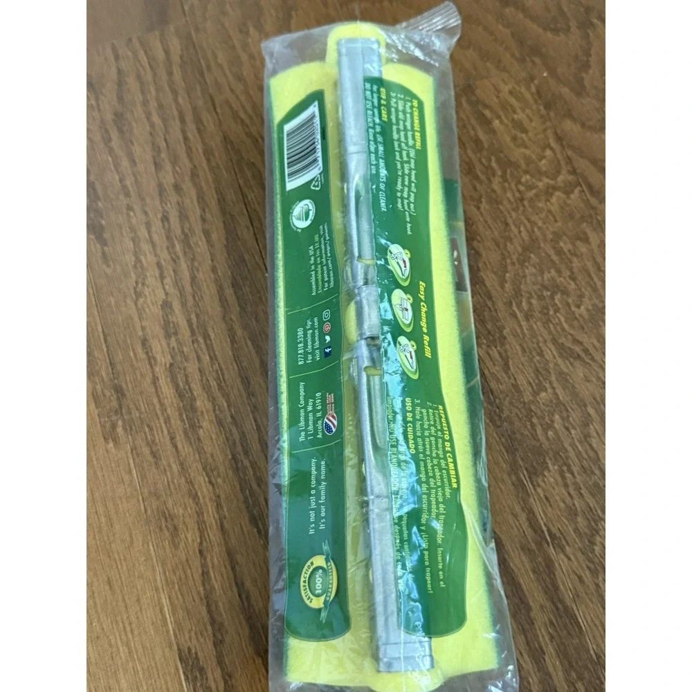 Libman Nitty Gritty Roller Mop Refill Head Replacement Green Yellow NEW!